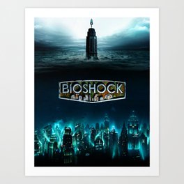 Bioshock: Rapture and the Lighthouse Art Print