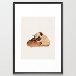 The Bread and The Pug Framed Art Print