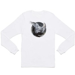 Yin Yang Owl and Raven Long Sleeve T-shirt