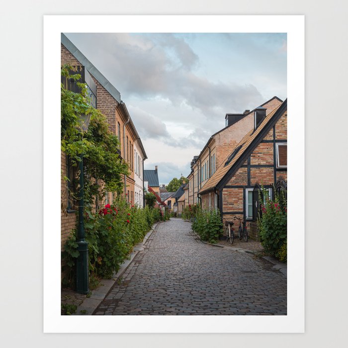 Historic OId Town of Lund, Sweden Art Print