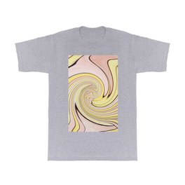 Pastel Lemon Drop Swirl T Shirt
