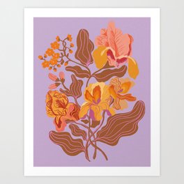 Orange flowers Art Print