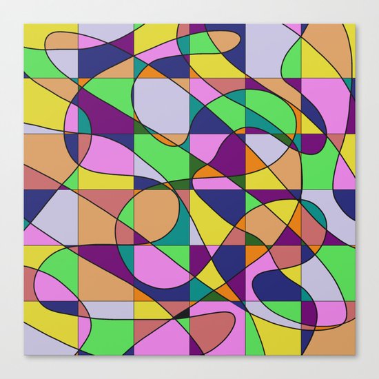 Pastel Pieces Canvas Print