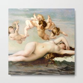 Alexandre Cabanel "The Birth of Venus" (1875) Metal Print | Angels, Thebirthofvenus, Cherub, Birth, Venus, Birthofvenus, Cabanel, Alexandercabanel, Academist, Cherubs 