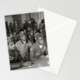 Tuskegee Airmen at Briefing World War II Stationery Card