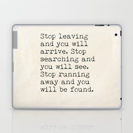Lao Tzu wise thoughts Laptop Skin