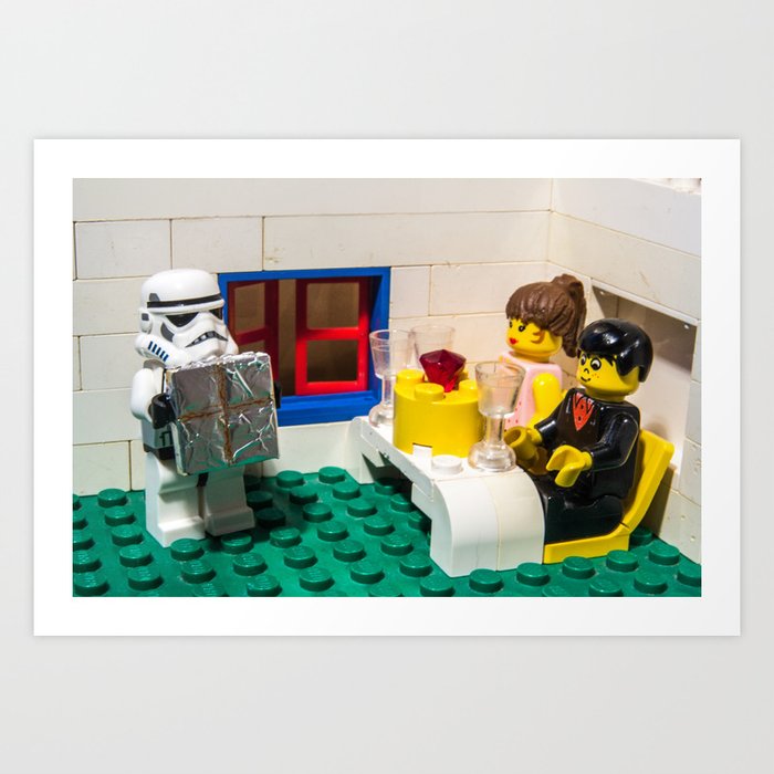 Lego Star Wars Stormtrooper Calendar Birthday Party Art Print By Maciejkorsan