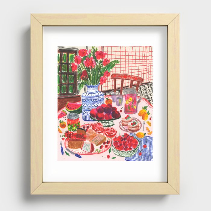 Labor Day Feast Recessed Framed Print