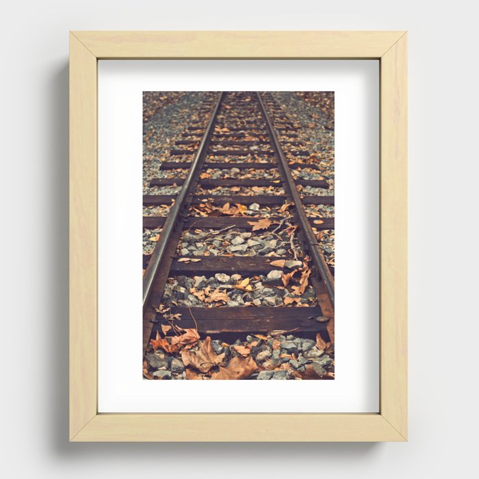 Railroad Track Recessed Framed Print