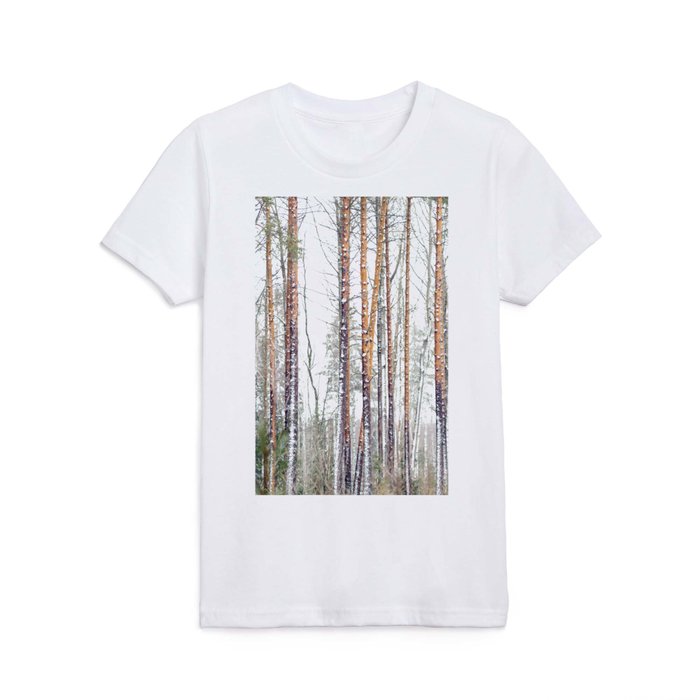 The Shape of Woods | Minimalist Woodland Finland  Kids T Shirt