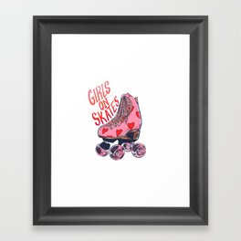 Girls on Skates Framed Art Print