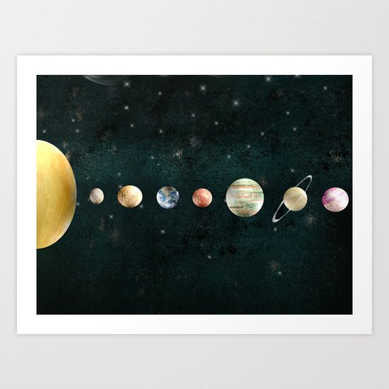 solar system Art Print