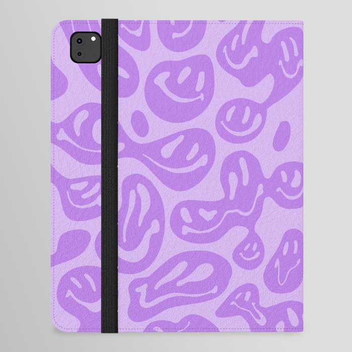 Pastel Purple Dripping Smiley Backpack by artbylamia