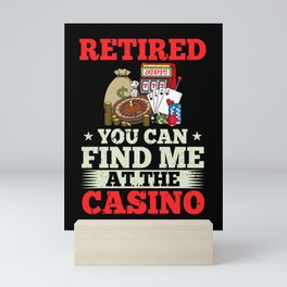 Casino Slot Machine Game Chips Card Player Mini Art Print