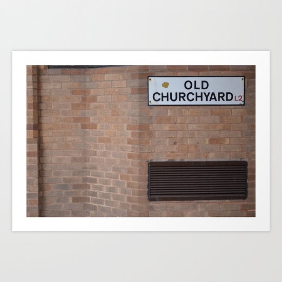 old churchyard part 2 Art Print