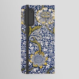 William Morris Vintage Blue Floral Kennet Pattern-Victorian Design Android Wallet Case