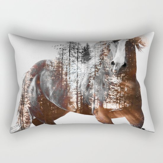 Sunset Rider Rectangular Pillow