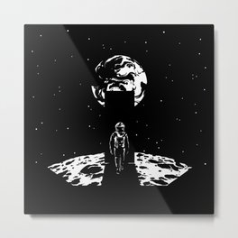 [monolith] Metal Print | Sci-Fi, Astronaut, 2001, Illustration, Space, Earth, Digital, Odyssey, Popart, Moon 