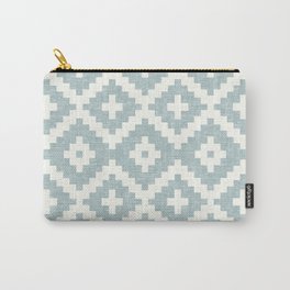 woven aztec geometric - dusty blue Carry-All Pouch