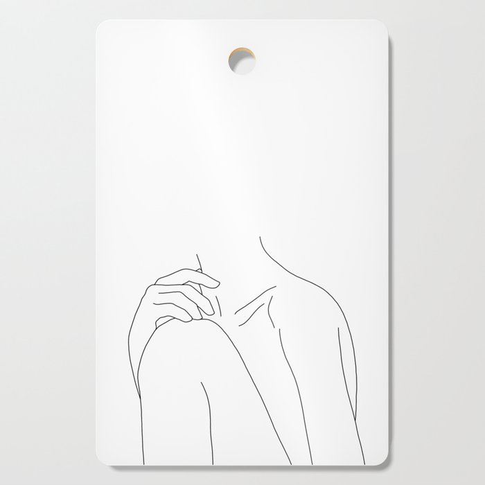 woman's body line drawing
