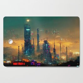 Postcards from the Future - Nameless Metropolis Cutting Board
