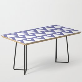 Dots & Triangles Very Peri Modern Abstract Coffee Table
