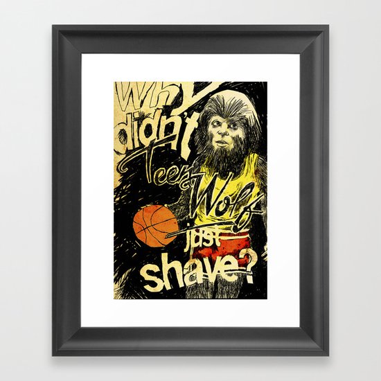 Teen Wolf Framed Art Print
