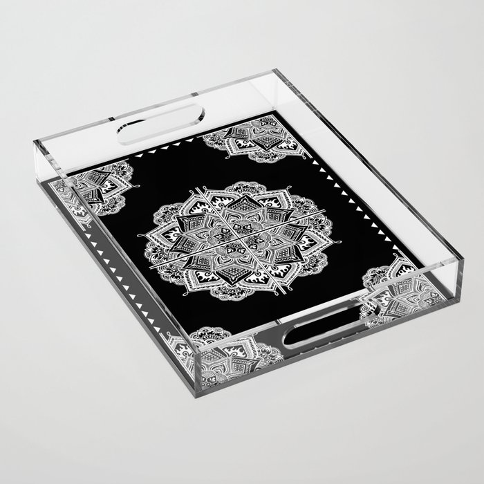 Mandala Lace (Tile) Acrylic Tray