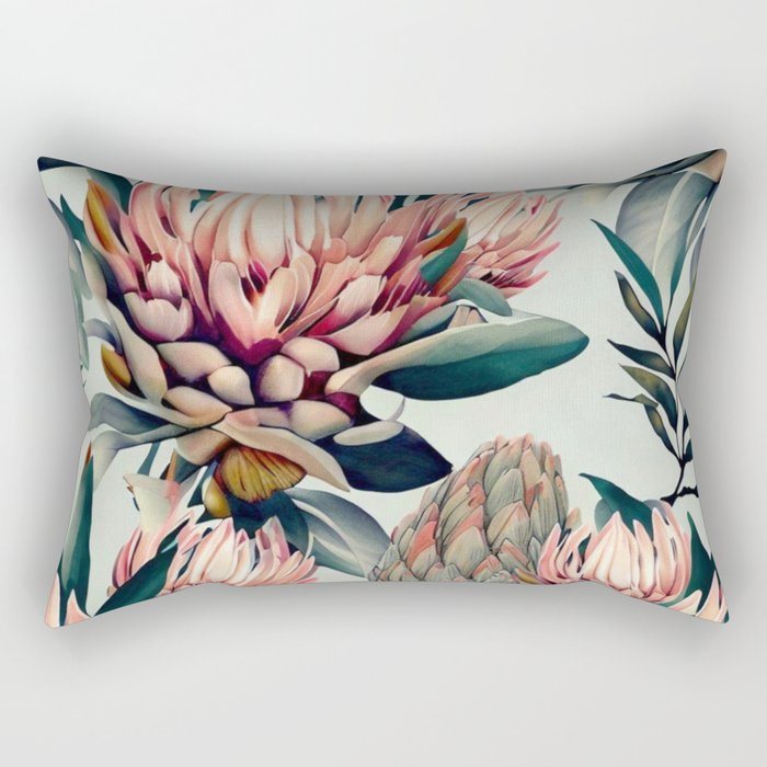 Africana Blooms Rectangular Pillow