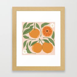 Orange Blossom Framed Art Print