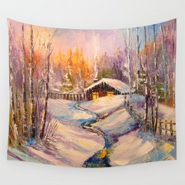 The night before Christmas Wall Tapestry