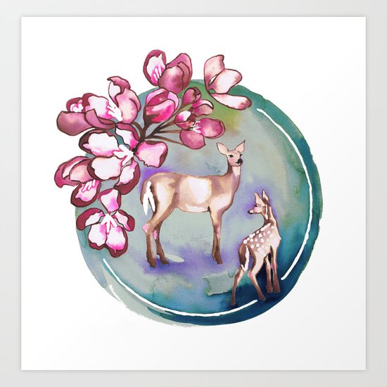 Deer Art Print