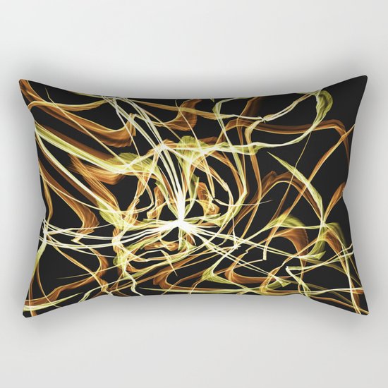 Hearts of Gold Warped Rectangular Pillow