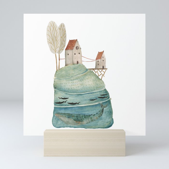 The sea house #1 Mini Art Print
