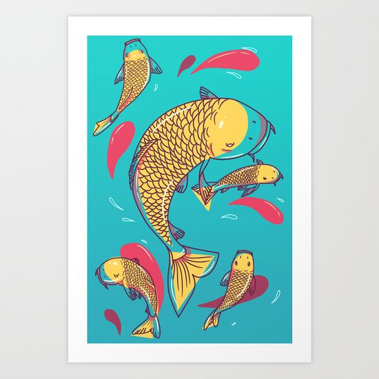 Just Keep Swimming Art Print By Artbytabea Society6