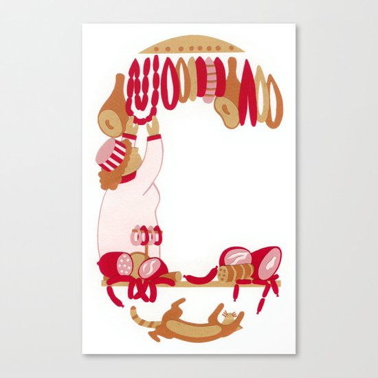 C as Charcutière (Pork butcher) Canvas Print
