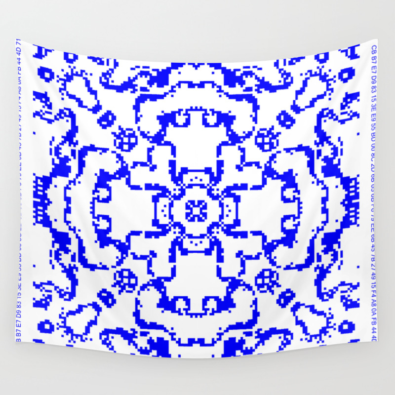 Ca Fantasy Blue Series 10 Wall Tapestry