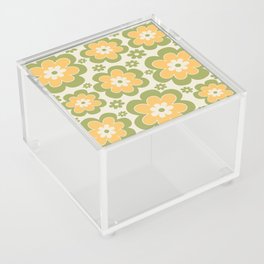 Colorful Retro Flower Pattern 599 Acrylic Box
