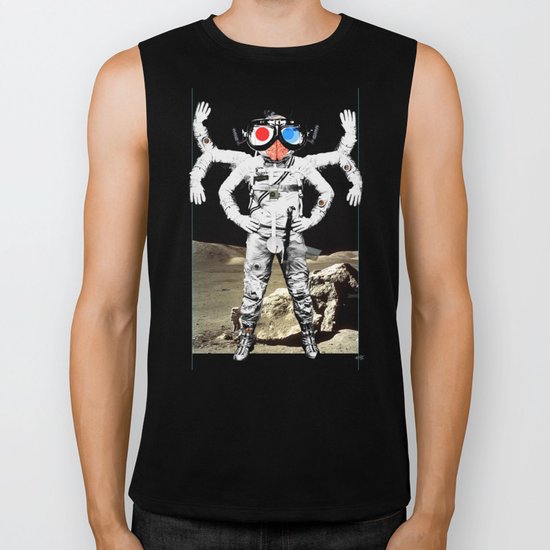 Space Lord Collage 2 Biker Tank