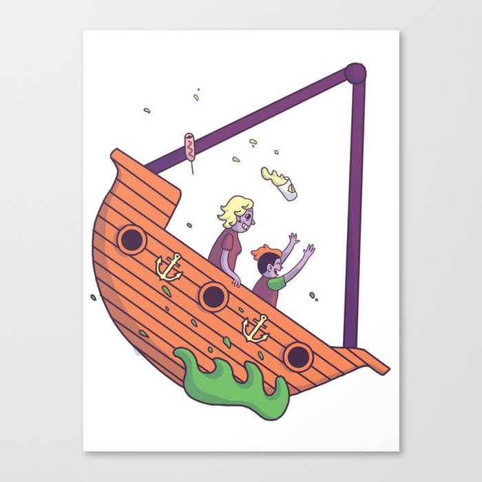 Viking Ship! Canvas Print