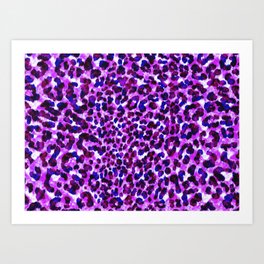 Purple Leopard Art Print