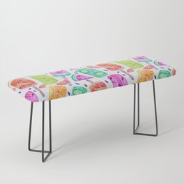 Watercolor Fruitsicles - Pattern - Cool Tones Bench