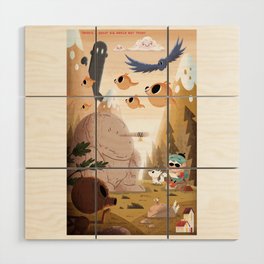 There's A Great Big World Out There! Wood Wall Art