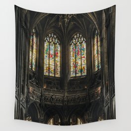 Gothic Windows Wall Tapestry