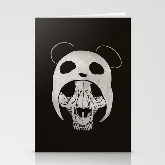 Panda Skull Stationery Cards