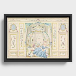 Marie Antoinette Petite Maison Framed Canvas