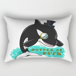 Dapper As F*** Orca Rectangular Pillow