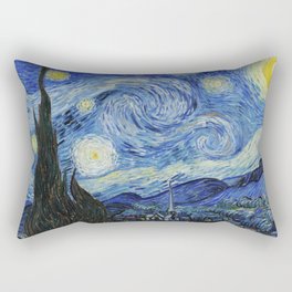 The Starry Night by Vincent Van Gogh. Finest Dutch art. Rectangular Pillow