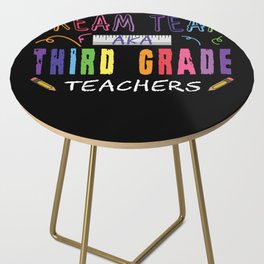 Color Team 3rd Grade Teachers Day School Teacher Side Table