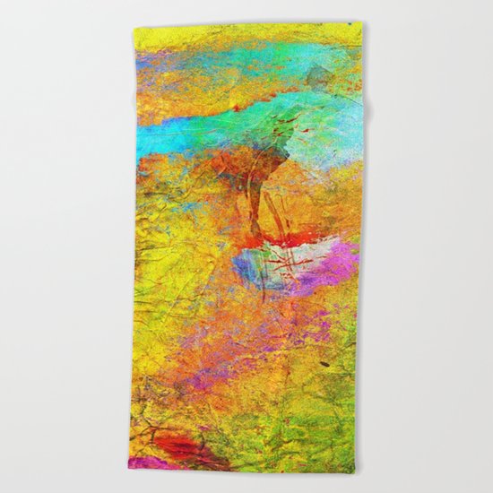 Abstract Texture 04 Beach Towel